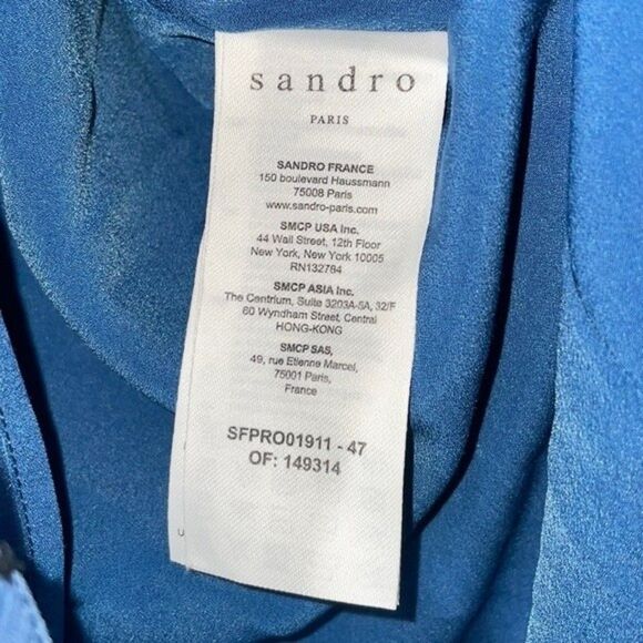 SANDRO Gwen Polka-Dot Ruffled Dress Womens Size 40 US (Large) - Picture 12 of 13